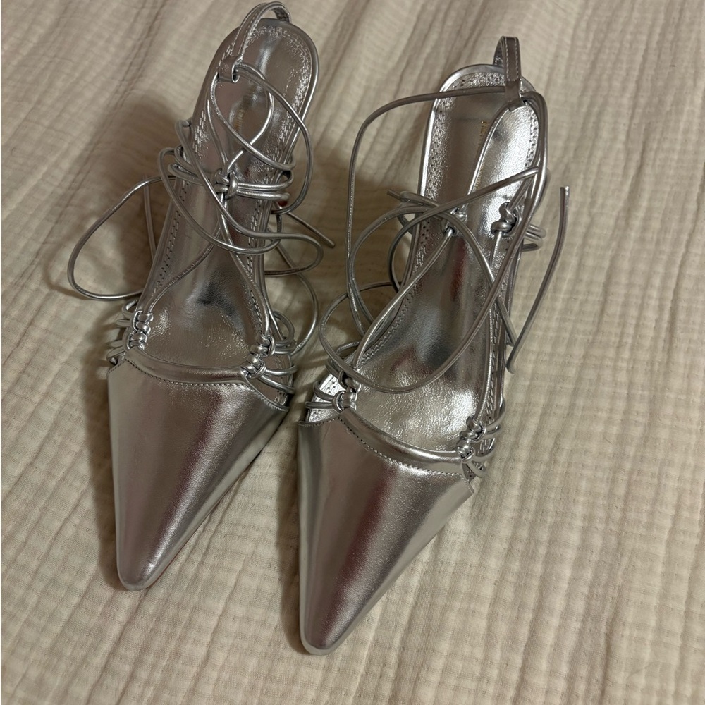PRETTYLITTLETHING Lace Up Heels